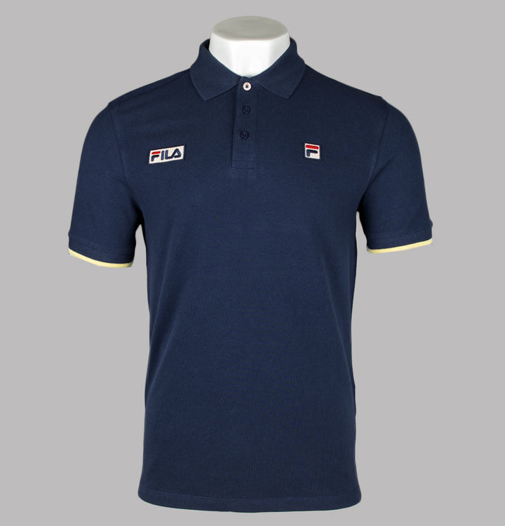 Fila Vintage Pablo Polo Shirt Fila Navy/Lemonade