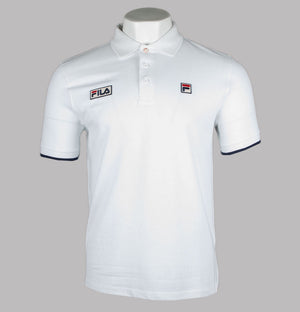 Fila Vintage Pablo Polo Shirt White/Fila Navy