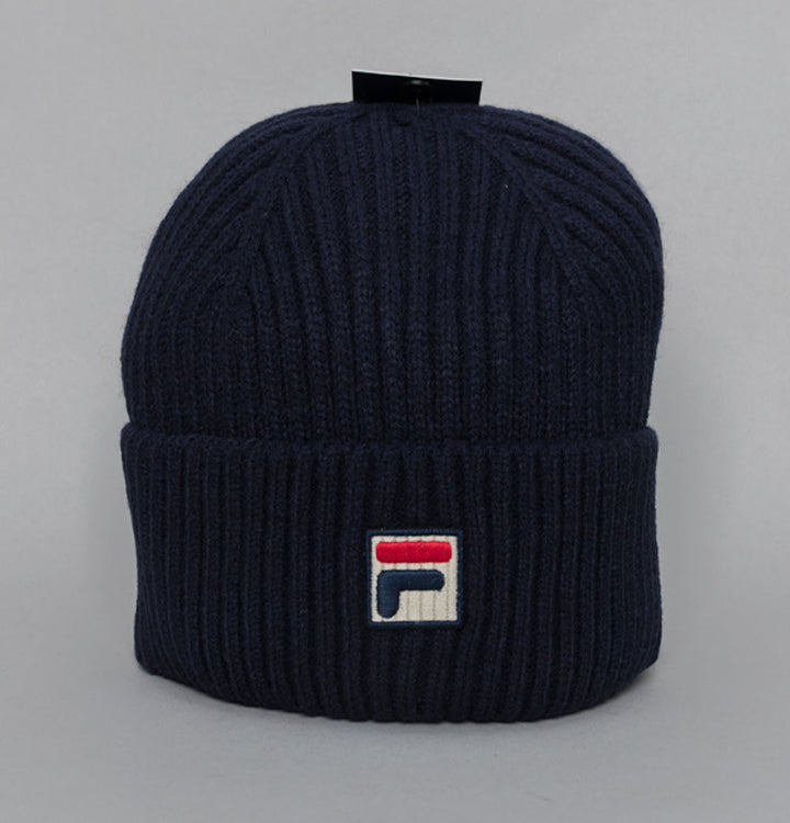 Fila Vintage Ricco Ribbed Watchman Beanie Fila Navy