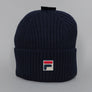 Fila Vintage Ricco Ribbed Watchman Beanie Fila Navy