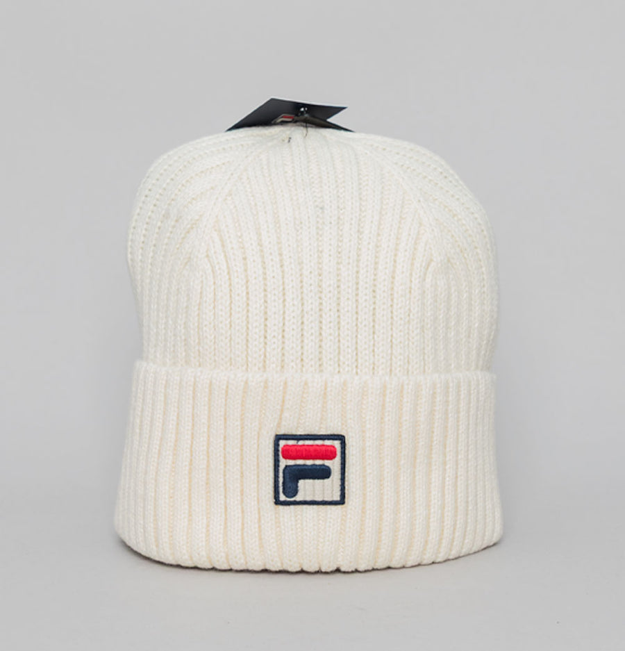 Fila Vintage Ricco Ribbed Watchman Beanie Gardenia