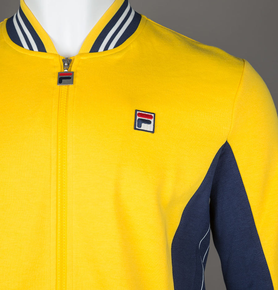Fila Vintage Settanta Track Jacket High Visability Yellow/Fila Navy/Gardenia