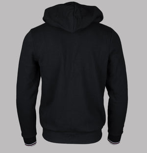 Fila Vintage Tenconi Full Zip Hooded Sweatshirt Black/Grey Marl