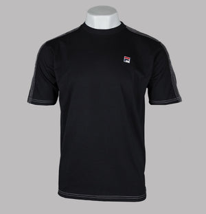 Fila Vintage Trey T-Shirt Black/Gardenia