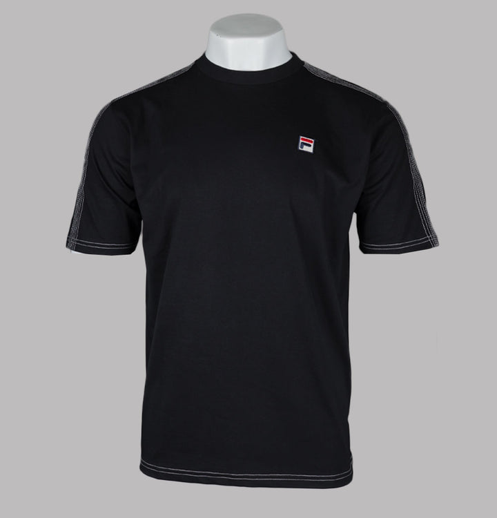 Fila Vintage Trey T-Shirt Black/Gardenia