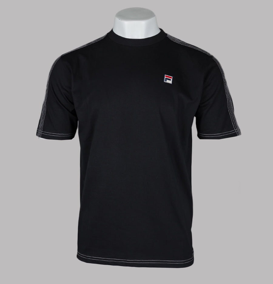 Fila Vintage Trey T-Shirt Black/Gardenia