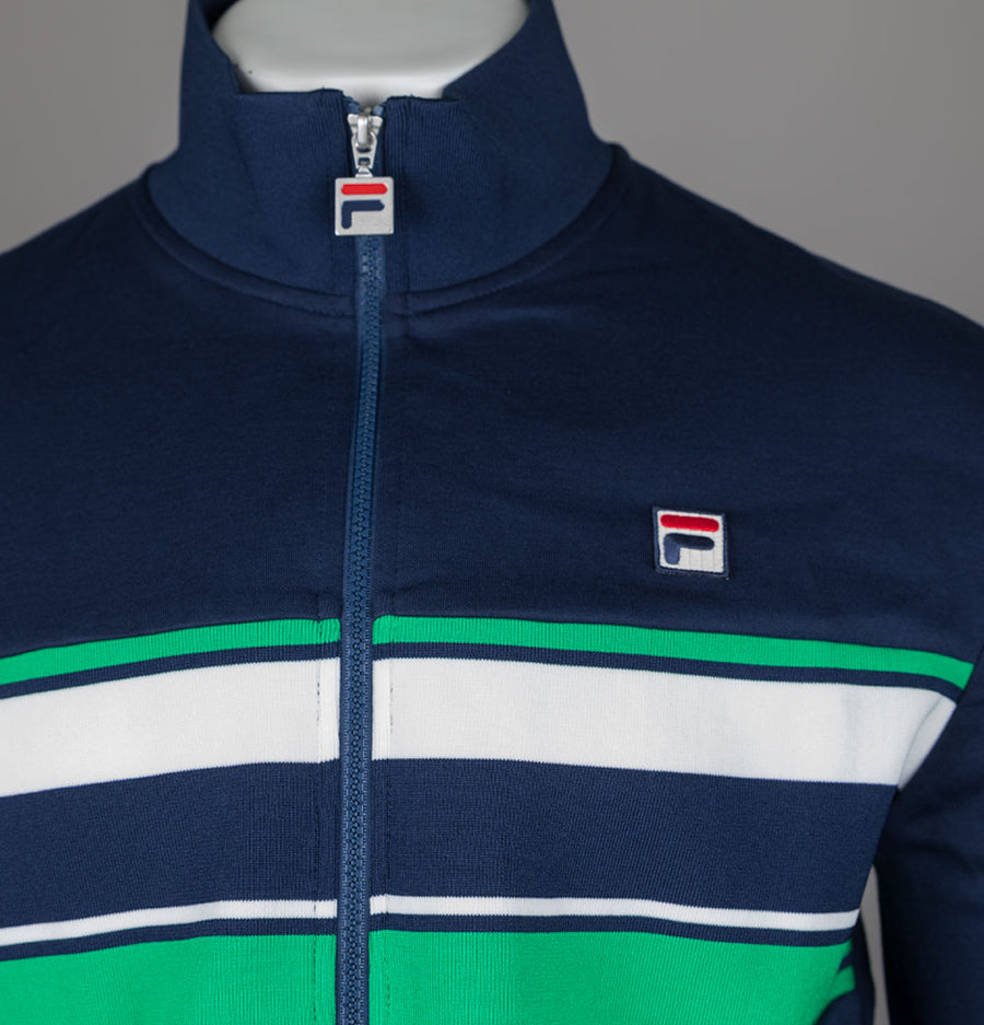Fila Vintage Vinnie Track Jacket Fila Navy/Green/Gardenia