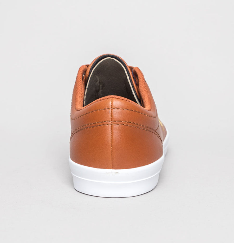 Fred Perry Baseline Leather Trainers Tan Brown