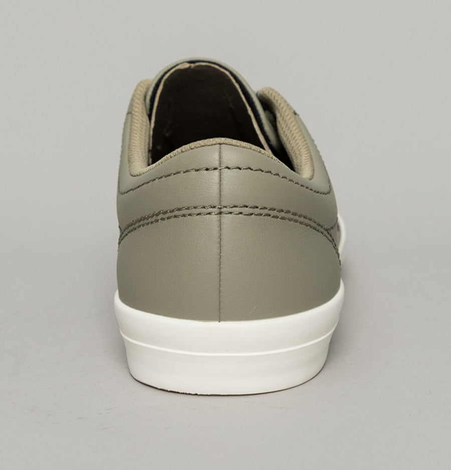 Fred Perry Baseline Leather Trainers Warm Grey/Brick