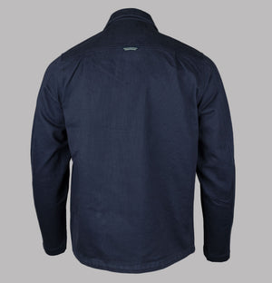 Fred Perry Bedford Cord Overshirt Dark Airforce