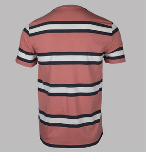 Fred Perry Bold Stripe T-Shirt Putty Pink