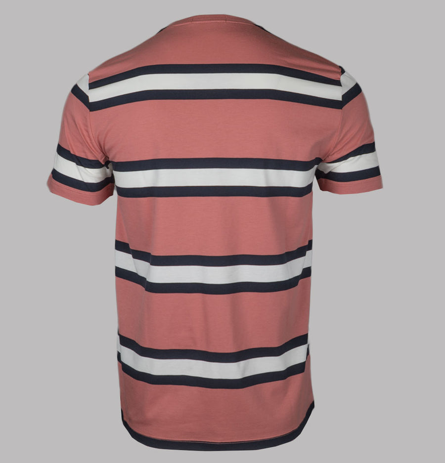 Fred Perry Bold Stripe T-Shirt Putty Pink