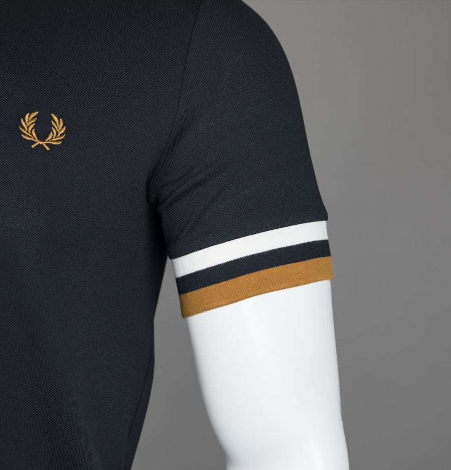 Fred Perry Bold Tipped Pique T-Shirt Black