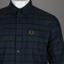Fred Perry Brushed Black Watch Tartan Shirt