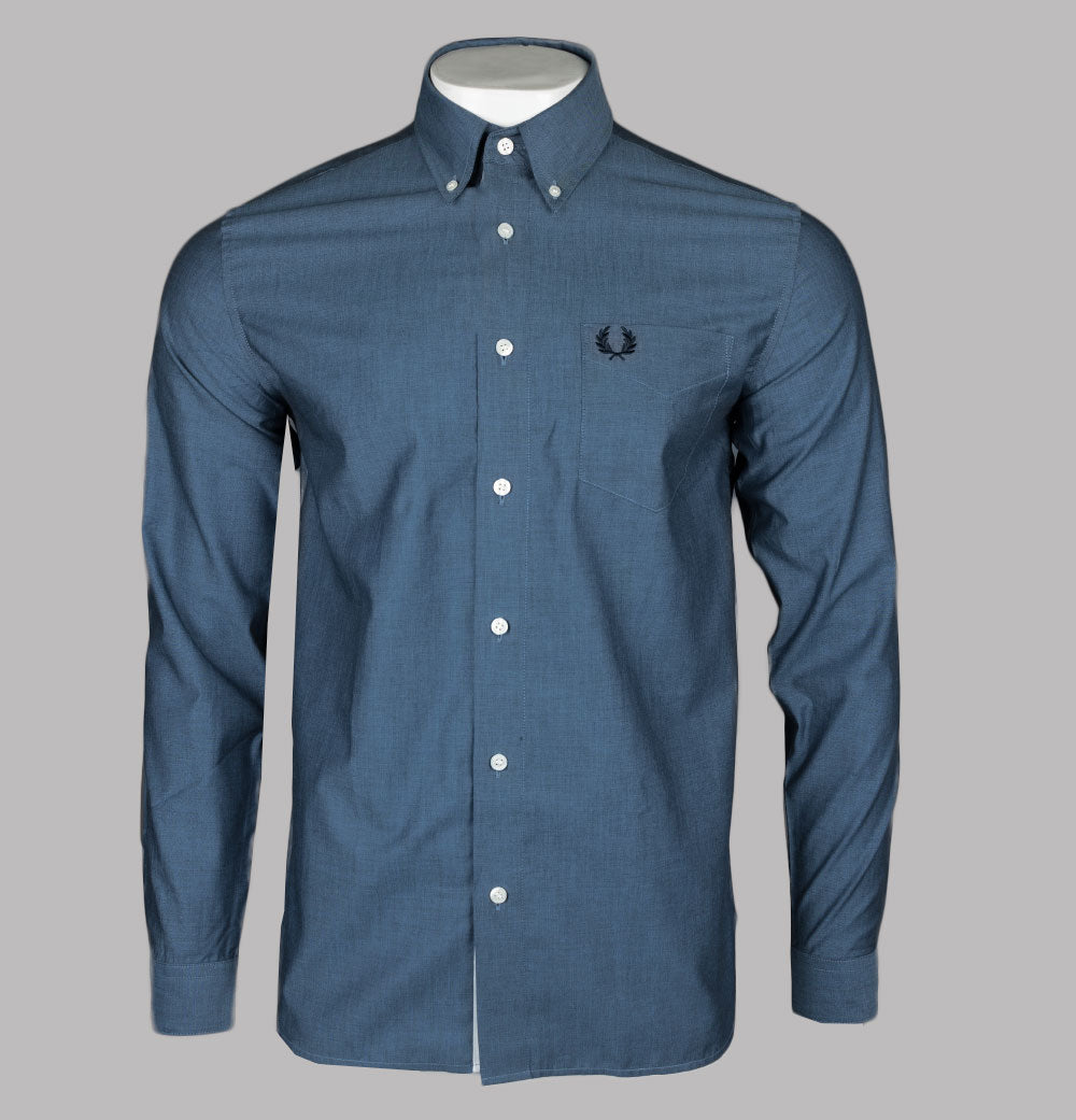Fred Perry Button Down Collar Shirt Black – voilà.id