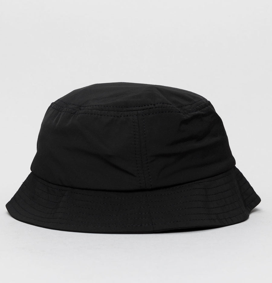 Fred Perry Circle Branded Matt Poly Bucket Hat Black