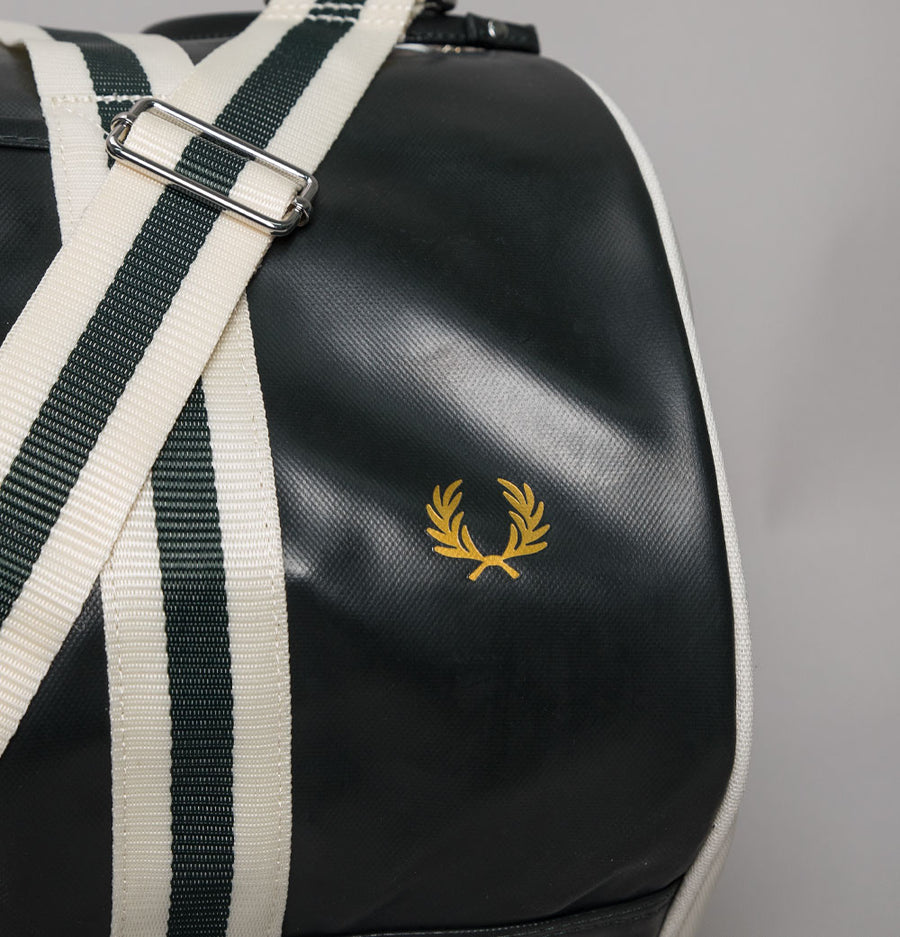 Fred Perry Classic Barrel Bag Night Green/Ecru