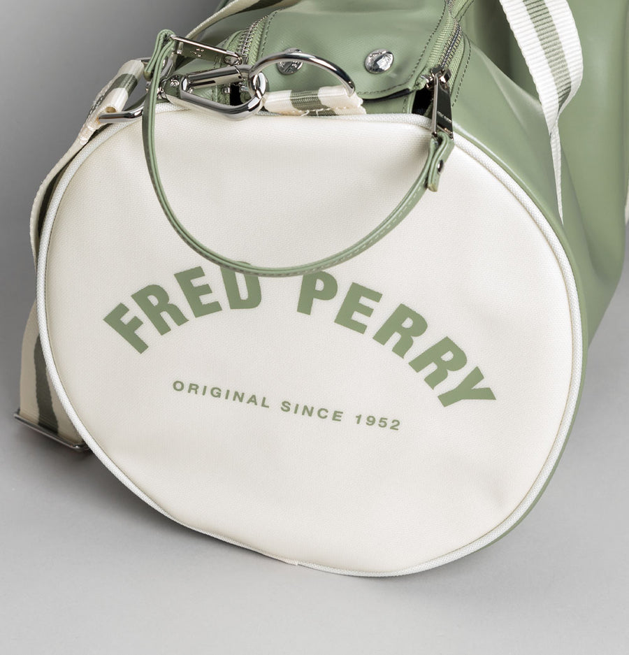 Fred Perry Classic Barrel Bag Olive Mint