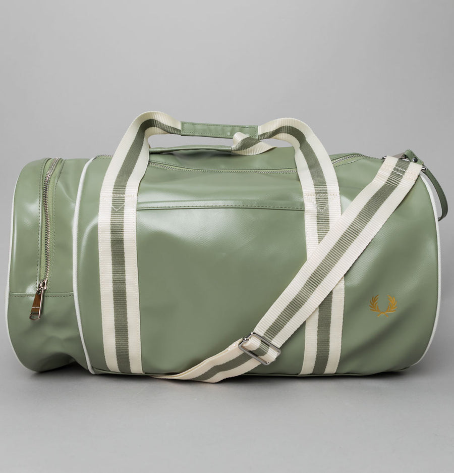 Fred Perry Classic Barrel Bag Olive Mint