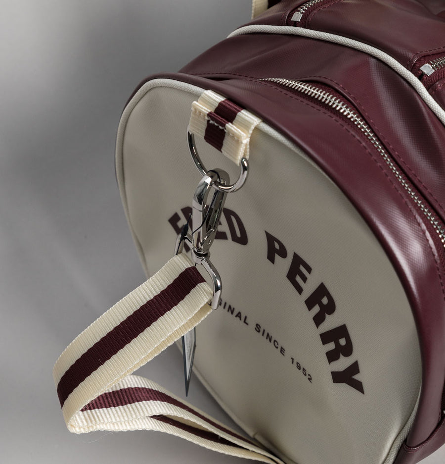 Fred Perry Classic Barrel Bag Oxblood/Ecru