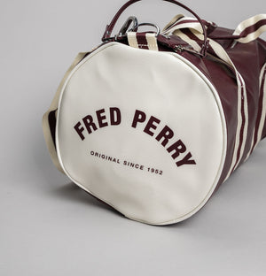 Fred Perry Classic Barrel Bag Oxblood/Ecru