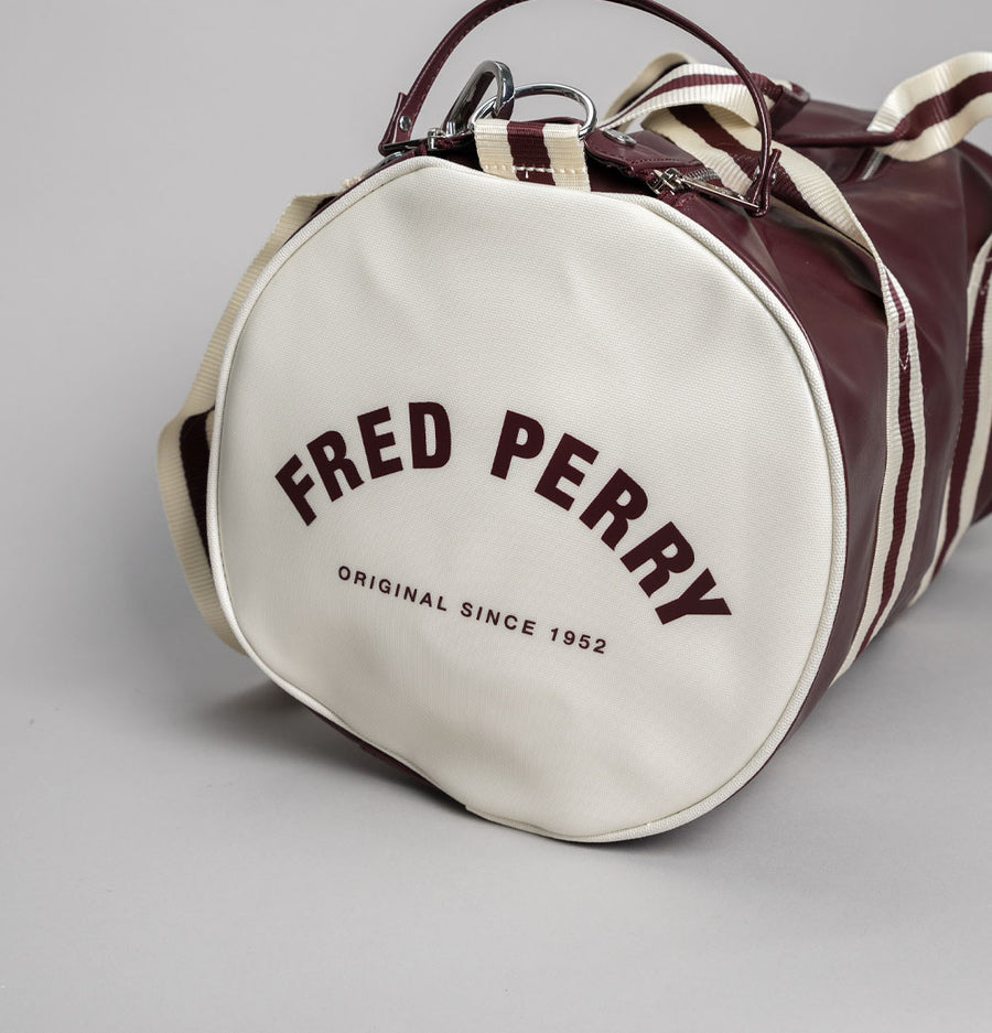 Fred Perry Classic Barrel Bag Oxblood/Ecru