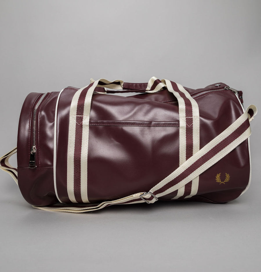 Fred Perry Classic Barrel Bag Oxblood/Ecru