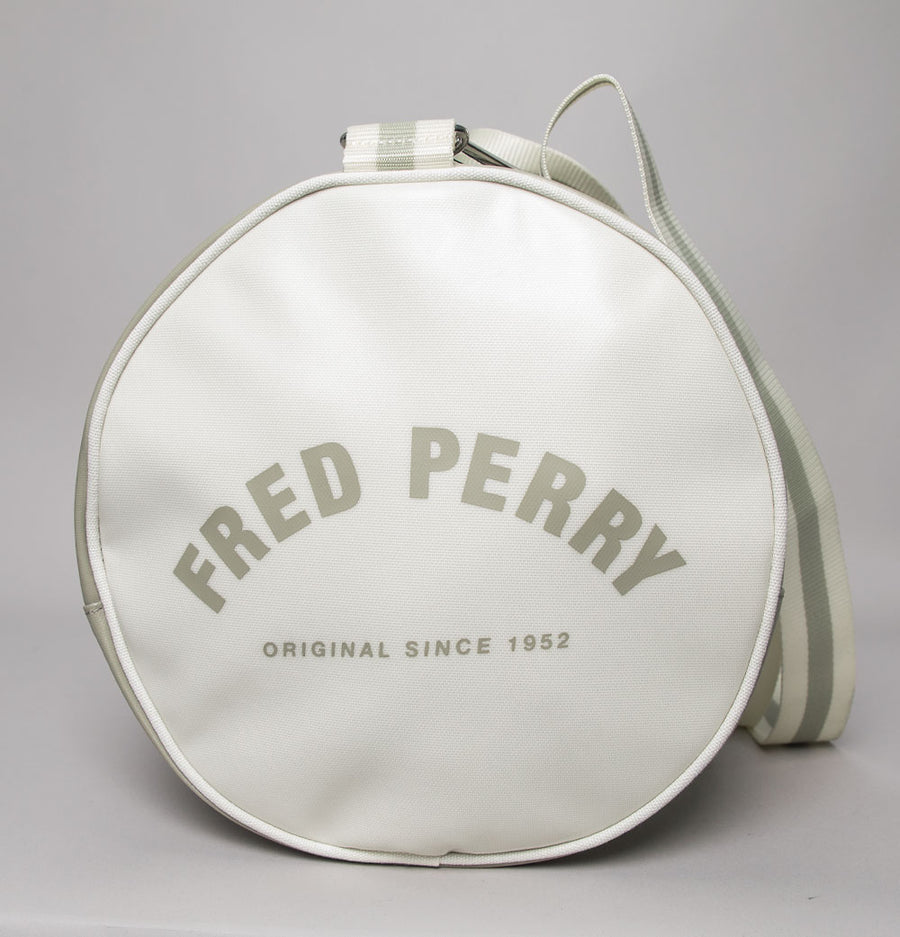 Fred Perry Classic Barrel Bag Warm Grey/Ecru