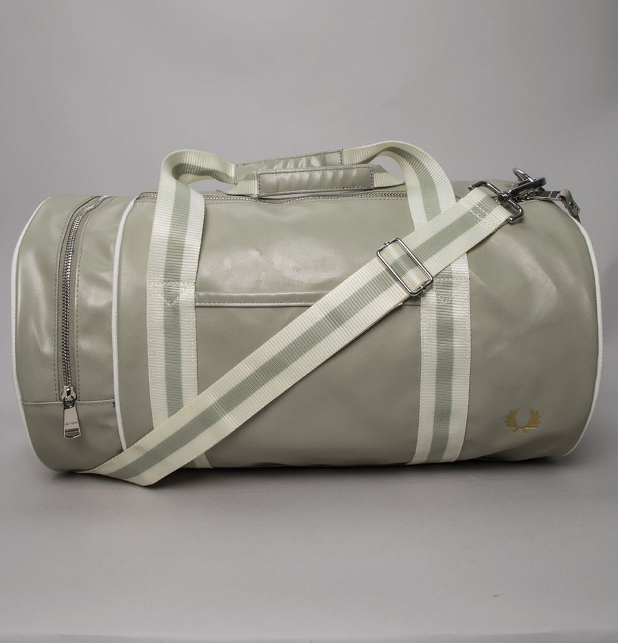 Fred Perry Classic Barrel Bag Warm Grey/Ecru