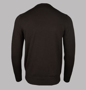 Fred Perry Classic Crew Neck Jumper Burnt Tobacco
