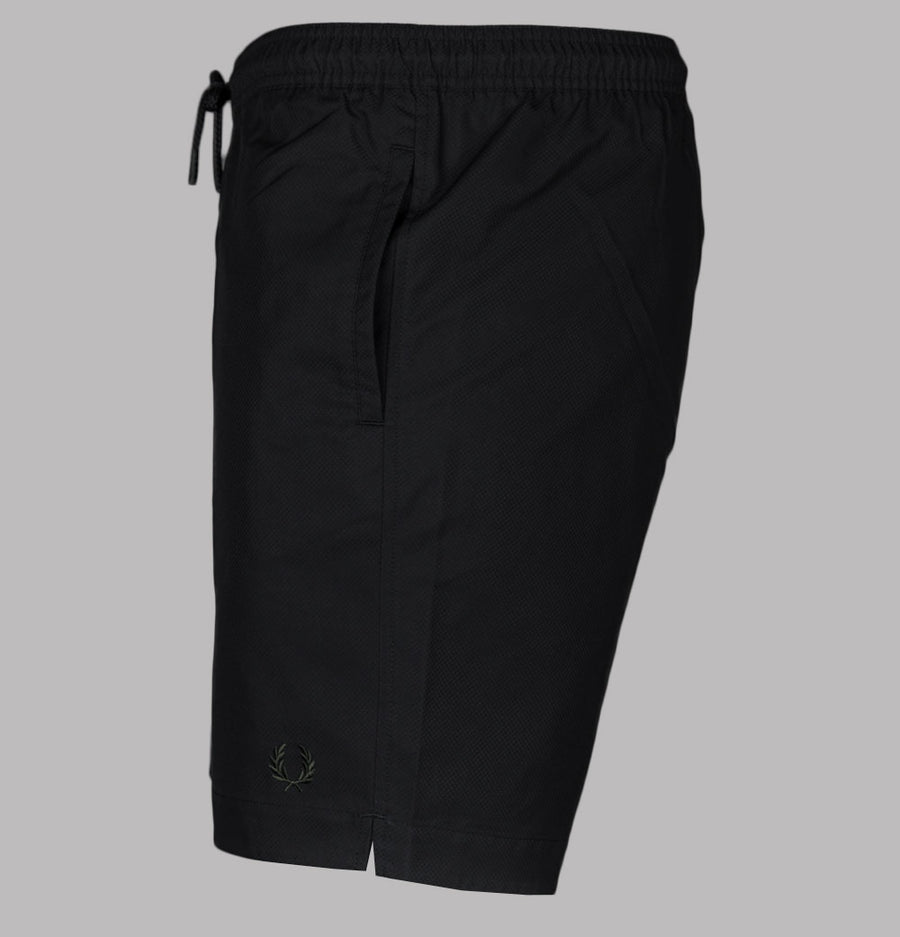 Fred Perry Classic Swim Shorts Black/Court Green