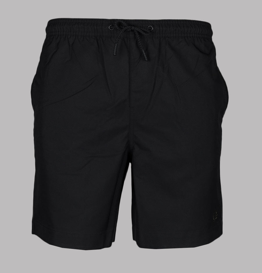 Fred Perry Classic Swim Shorts Black/Court Green