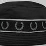 Fred Perry Contrast Tape Tricot Bucket Hat Black