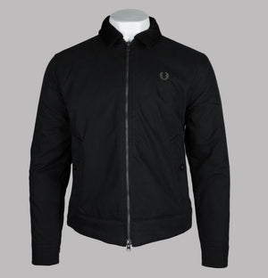Fred Perry Cotton Caban Jacket Black