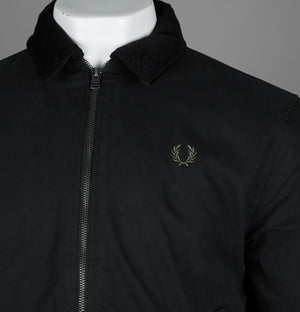Fred Perry Cotton Caban Jacket Black