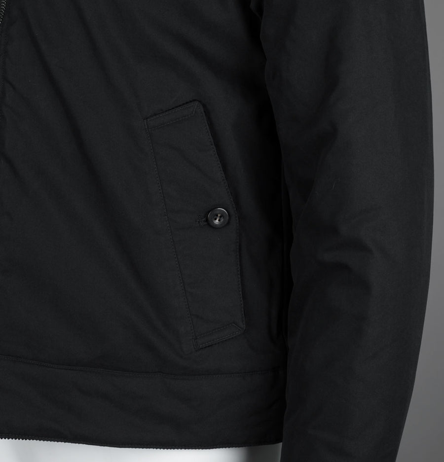Fred Perry Cotton Caban Jacket Black