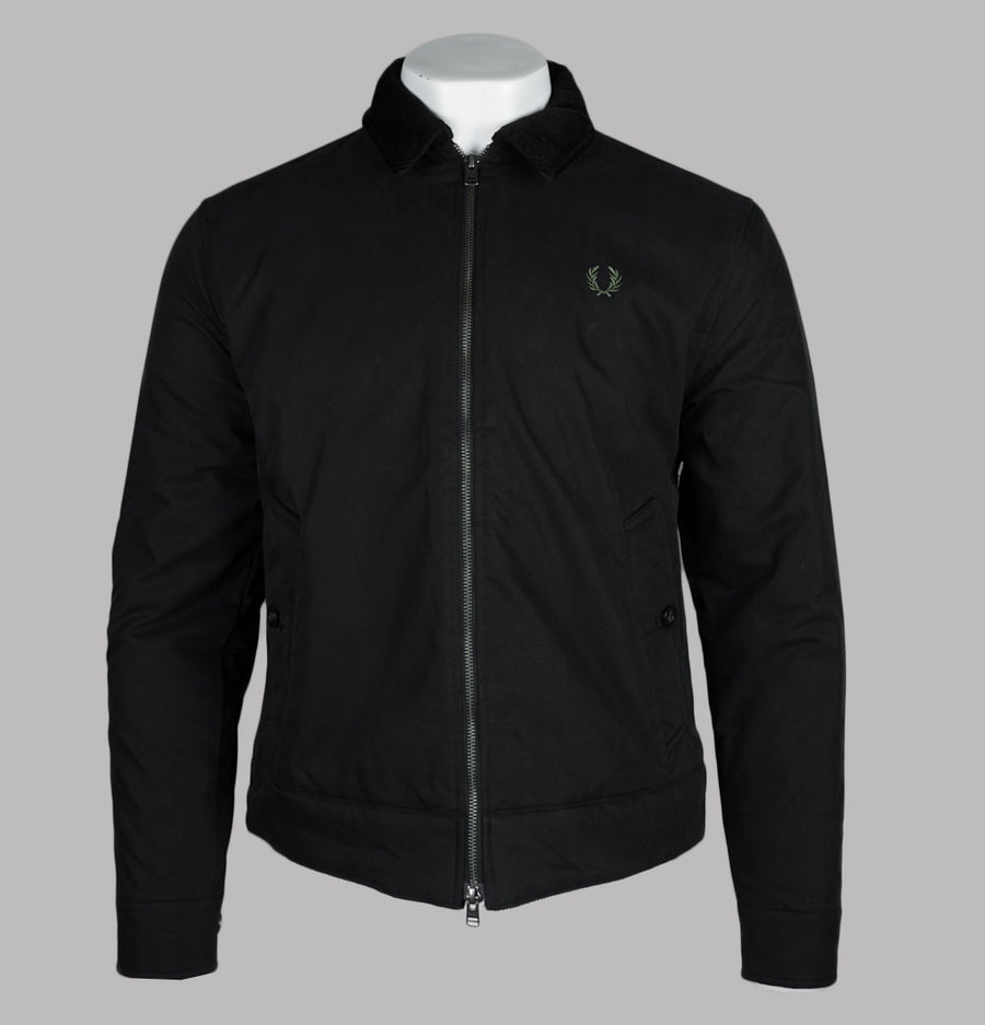 Fred Perry Cotton Caban Jacket Black
