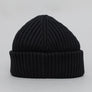 Fred Perry Cotton Ribbed Beanie Black