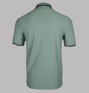 Fred Perry Crepe Pique Polo Shirt Bay Leaf