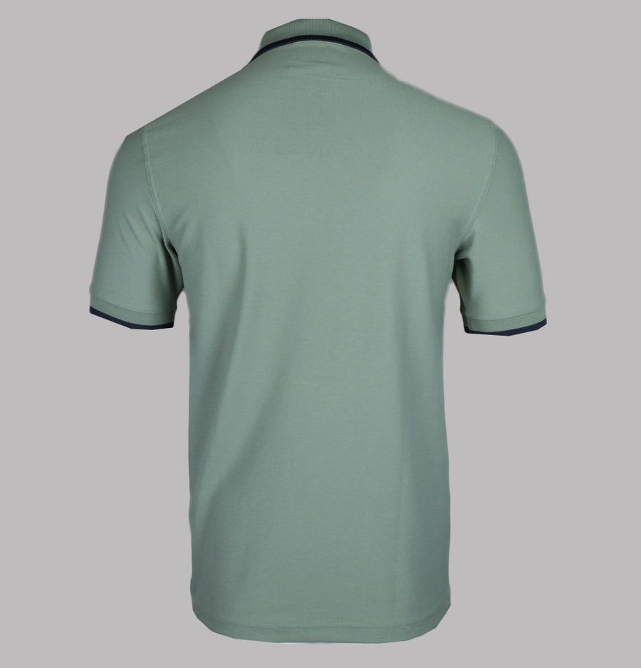 Fred Perry Crepe Pique Polo Shirt Bay Leaf
