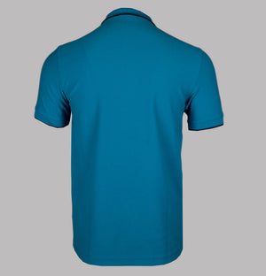 Fred Perry Crepe Pique Polo Shirt Ocean