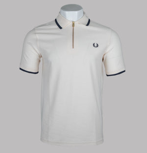 Fred Perry Crepe Pique Polo Shirt Silky Peach