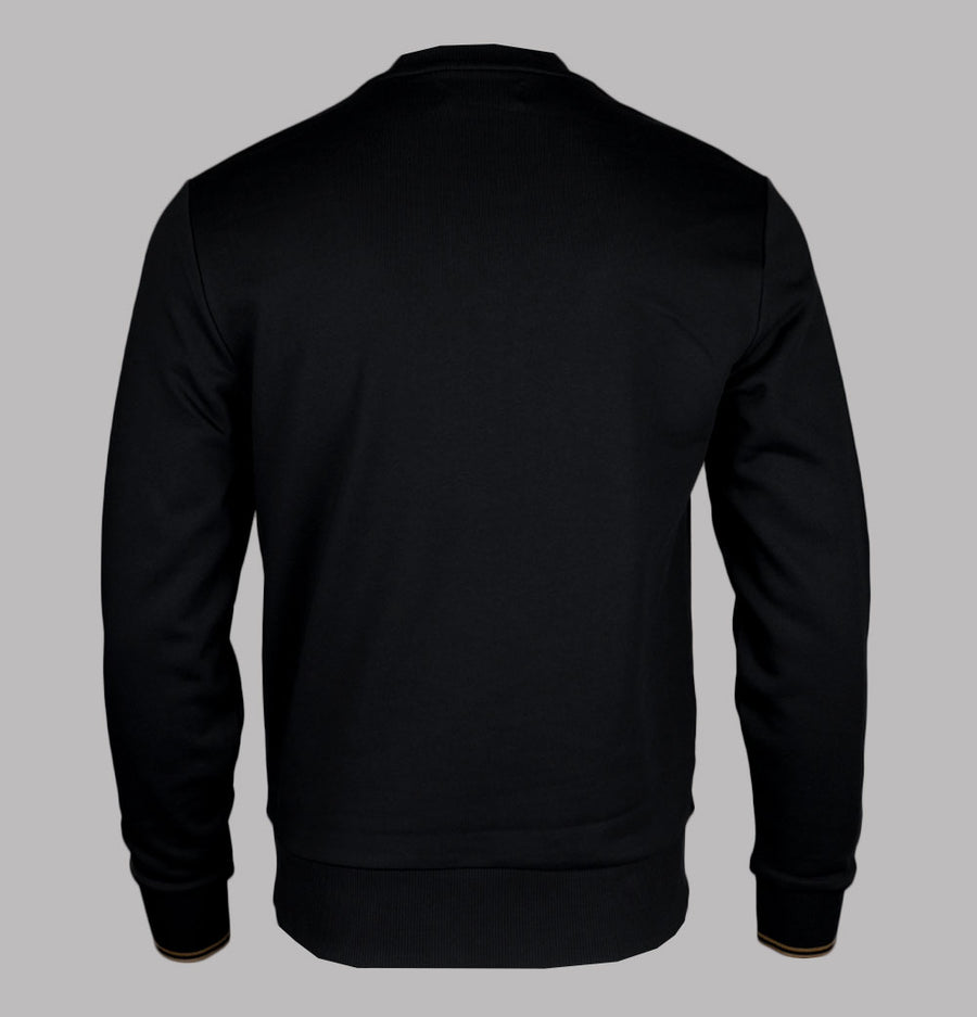 Fred Perry Crew Neck Sweatshirt Black/Shaded Stone