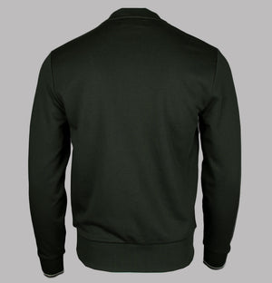 Fred Perry Crew Neck Sweatshirt Hunting Green/Light Oyster/Laurel Wreath Green