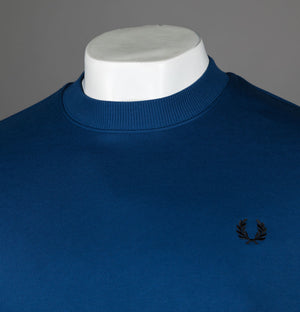Fred Perry Crew Neck Sweatshirt Shaded Cobalt