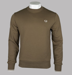 Fred Perry Crew Neck Sweatshirt Shaded Stone
