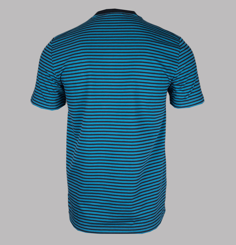 Fred Perry Fine Stripe Heavy Weight T-Shirt Ocean/Navy