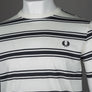 Fred Perry Fine Stripe T-Shirt Ecru