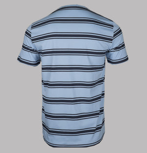 Fred Perry Fine Stripe T-Shirt Light Smoke