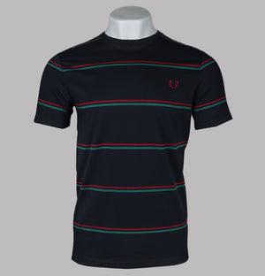 Fred Perry Fine Stripe T-Shirt Navy
